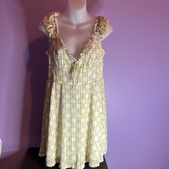 Urban Outfitters Floral Off The Shoulder Blouse Women’s Size XL Bohemian Top - Picture 1 of 4